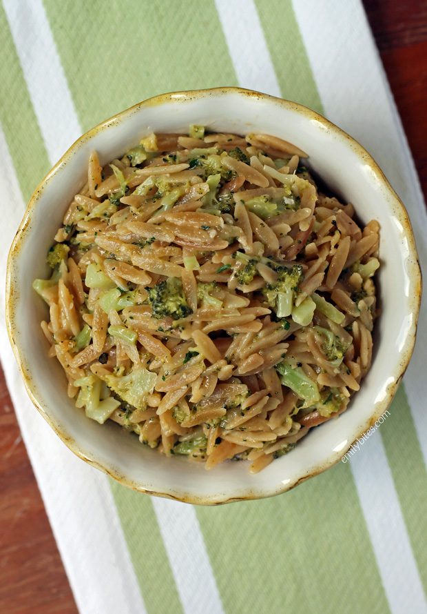 Cheddar Broccoli Orzo