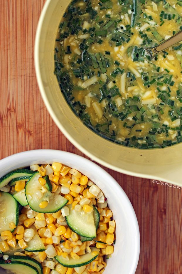 Corn and Zucchini Summer Frittata