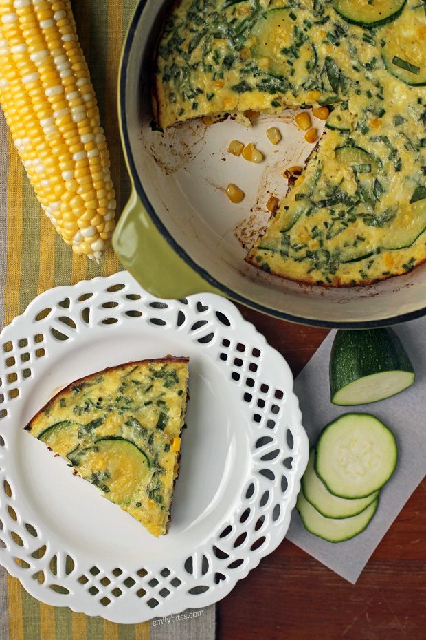 Corn and Zucchini Summer Frittata