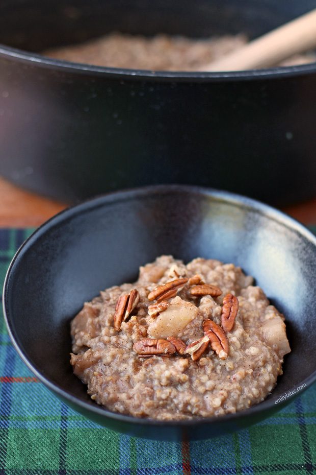 Apple Cinnamon Slow Cooker Oatmeal