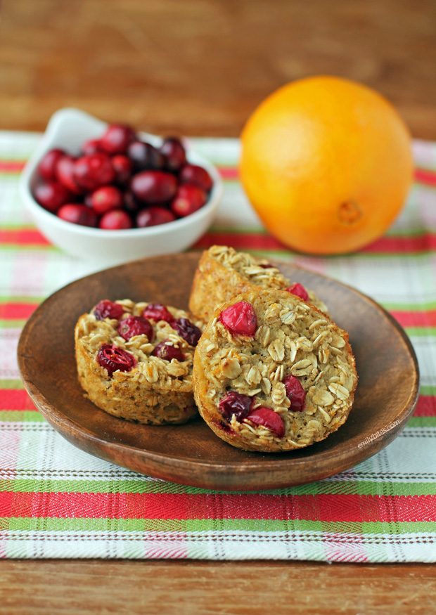 Orange Cranberry Baked Oatmeal Singles