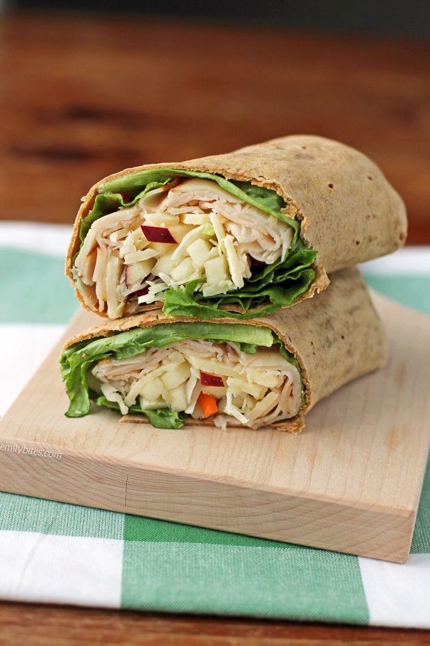 Apple Cheddar Turkey Wraps