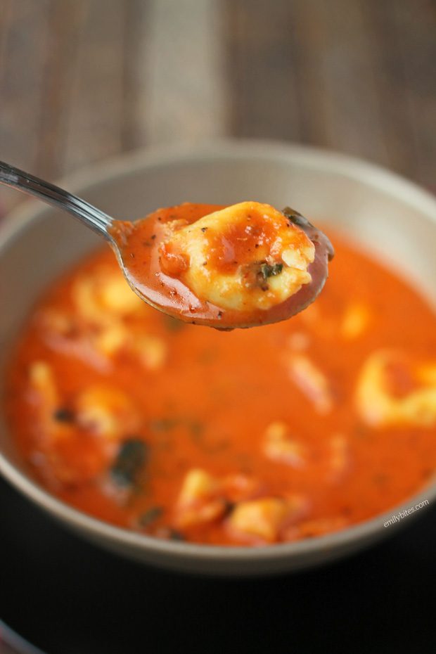 Sausage and Tortellini Tomato Soup