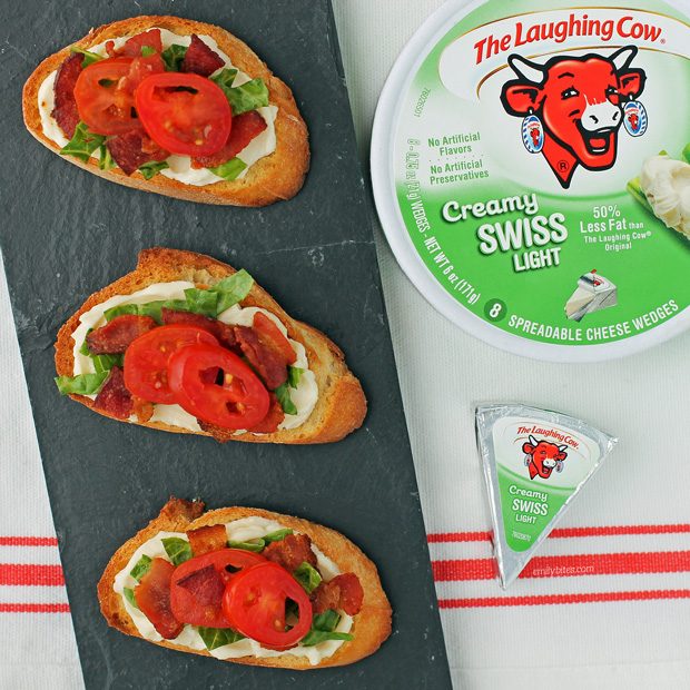 Cheesy BLT Crostini