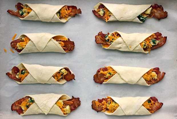 Bacon Egg and Cheese Breakfast Pastries