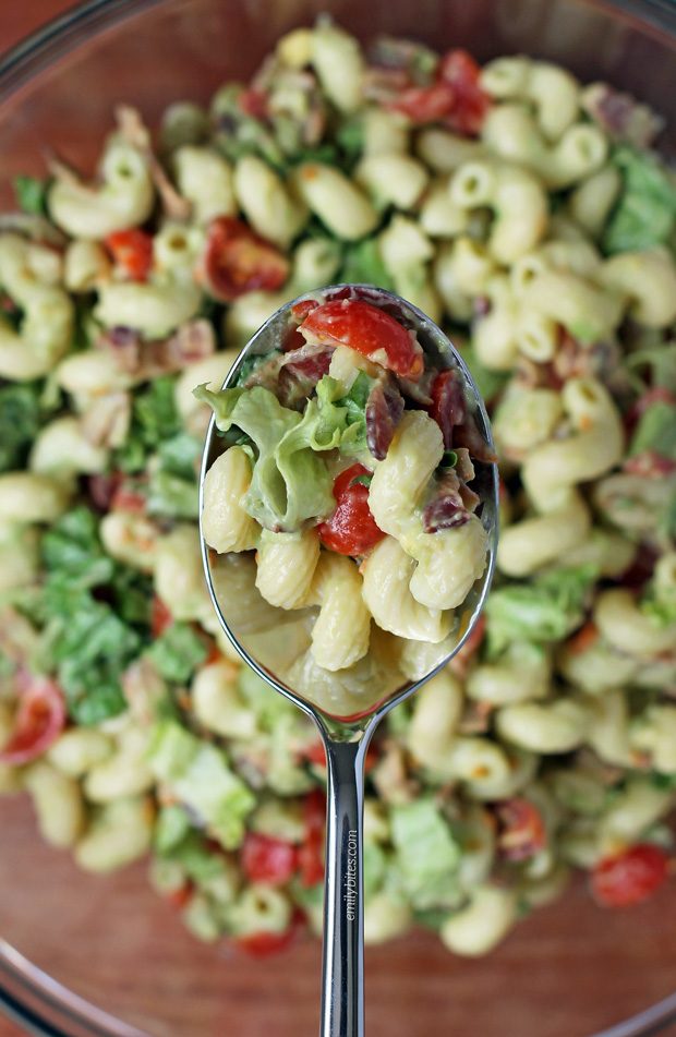 Avocado BLT Pasta Salad