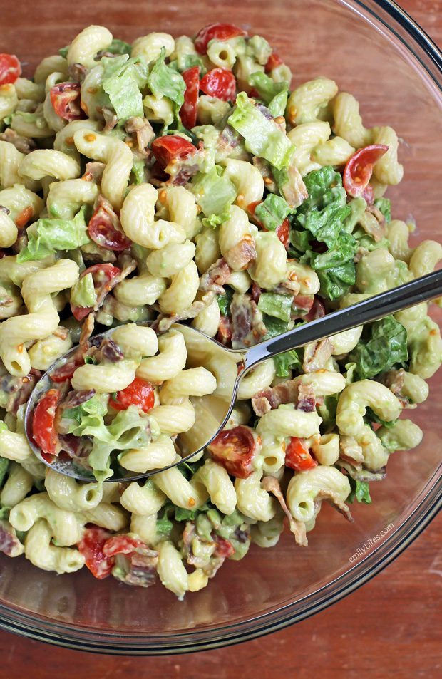 Avocado BLT Pasta Salad