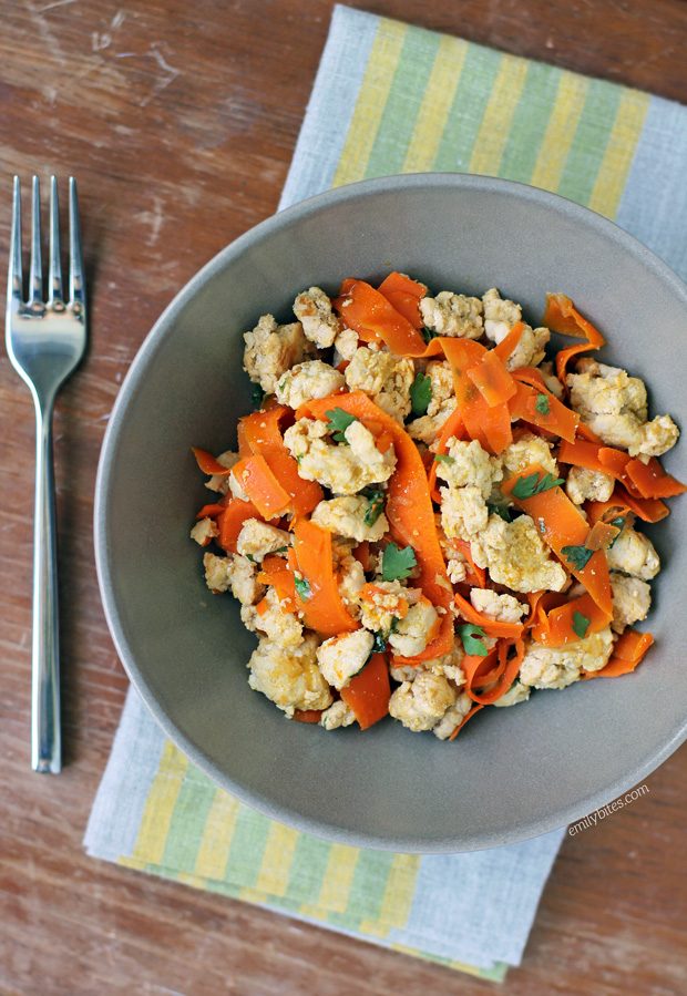 Thai Turkey with Carrot Noodles