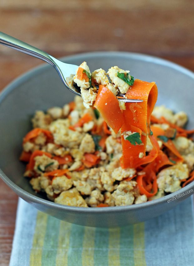 Thai Turkey with Carrot Noodles
