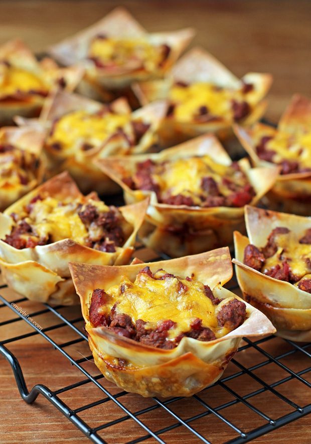 Chili Wonton Cups