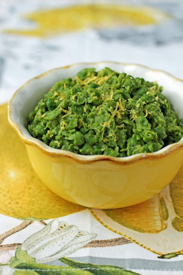 Lemon Pepper Mushy Peas