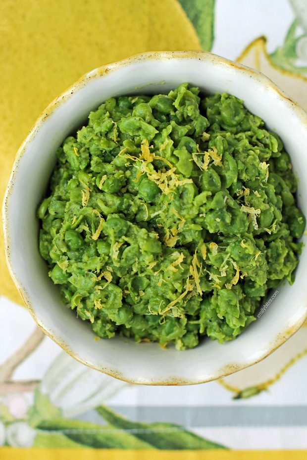 Lemon Pepper Mushy Peas