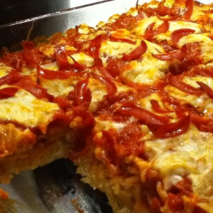 Baked Pizza Spaghetti