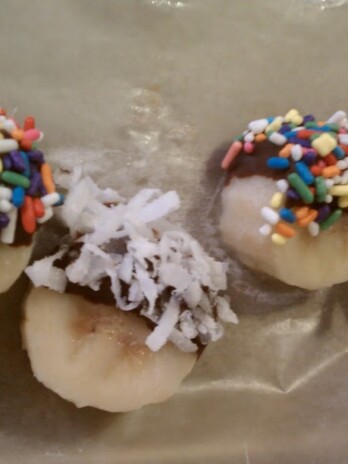 Frozen Chocolate Banana Bites