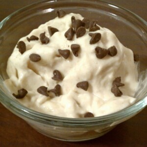 Banana Ice Cream with chocolate chips