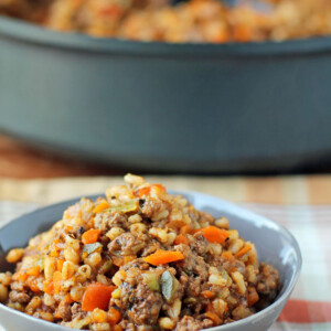 Barley Beef Skillet in a bowl