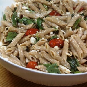 Pasta with Feta and Roasted Vegetables