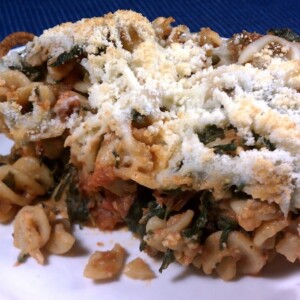 Italian Sausage Spinach Pasta Bake