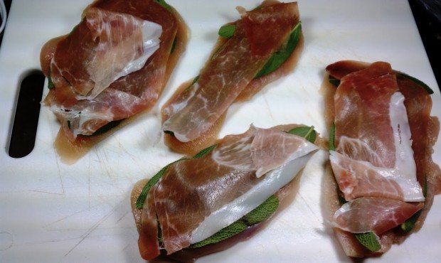 Chicken Saltimbocca Prep