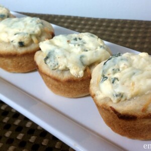 Mini Spinach Dip Bread Bowls