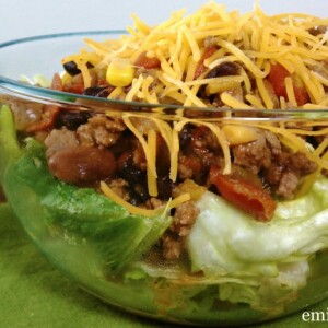 Slow Cooker Taco Chili Salad