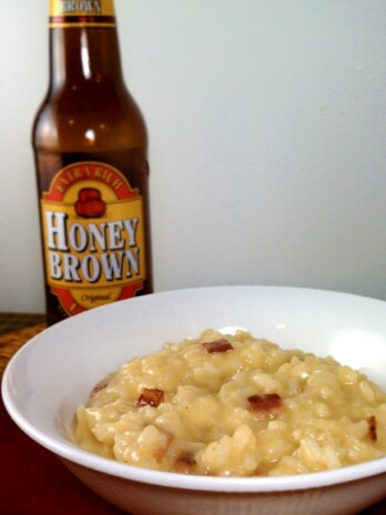 Bacon, Cheddar and Beer Risotto