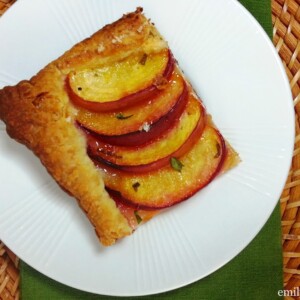 Peach Basil Tart