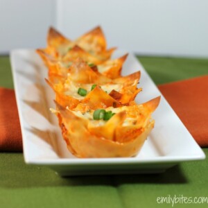 Enchilada Wonton Cupcakes