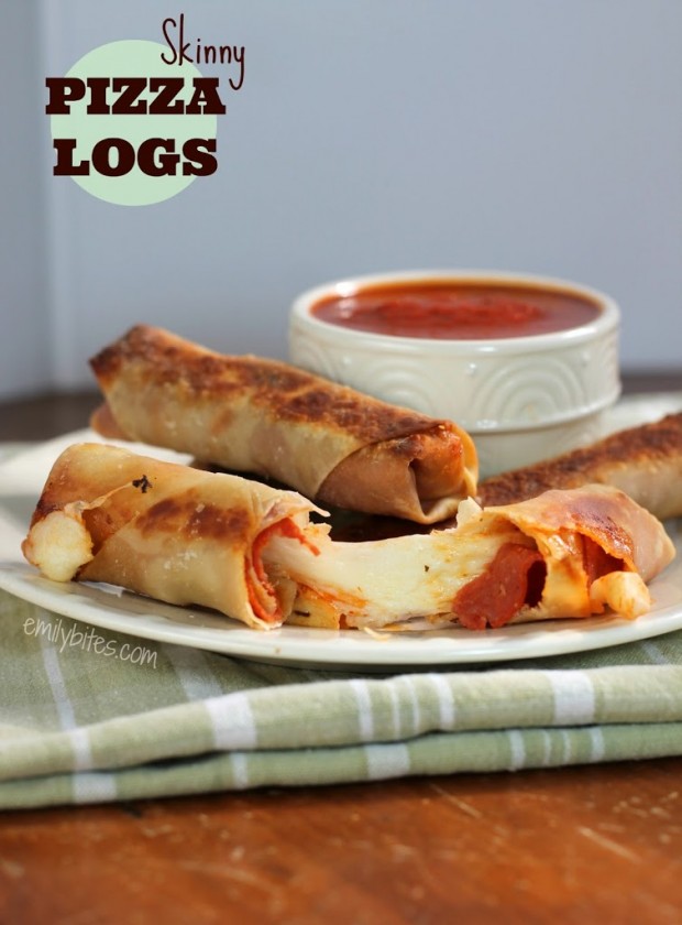 Baked Pizza Logs