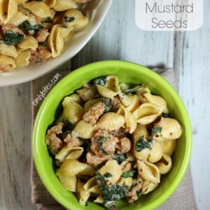 Creamy Pasta with Sausage and Mustard Seeds
