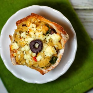 Mediterranean Wonton Cupcakes