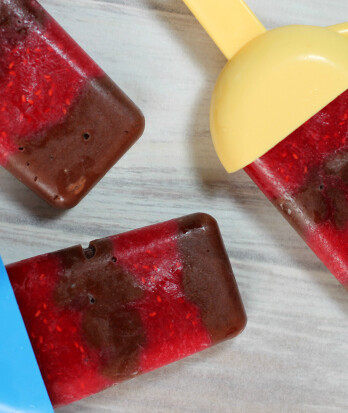 Chocolate Raspberry Pudding Pops