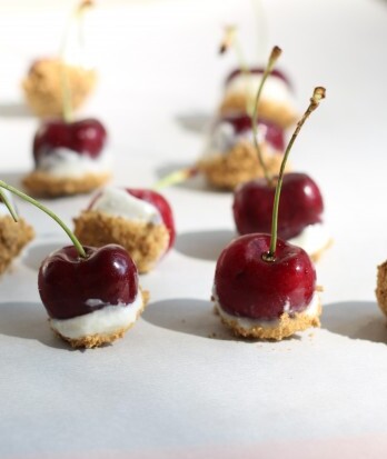 Cherry Cheesecake Bites