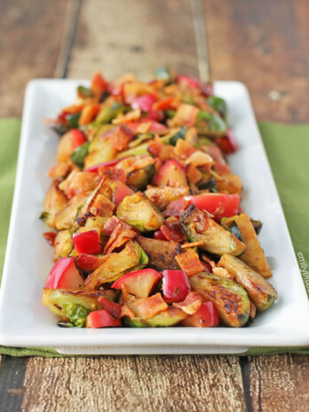 Sauteed Brussels Sprouts and Apples