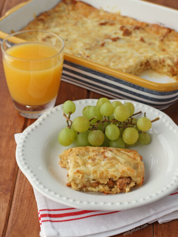 Spicy Sausage Pancake Bake