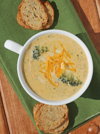 Light Broccoli Cheddar Soup