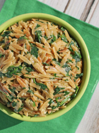 Spinach and Parmesan Orzo