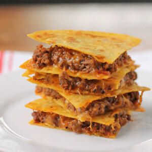 Bacon BBQ Cheeseburger Quesadillas