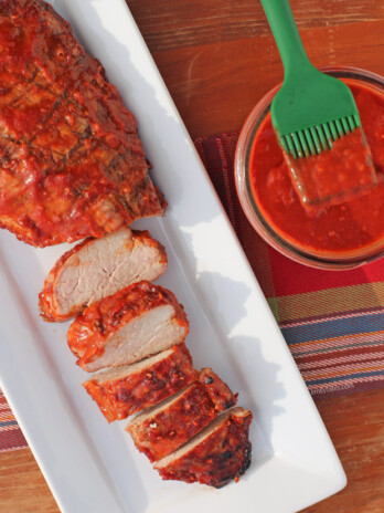 Raspberry Chipotle BBQ Sauce with Pork Tenderloin