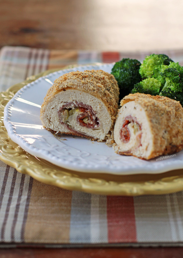 Antipasto Chicken Roulades