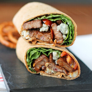 Black and Blue Steak Wraps