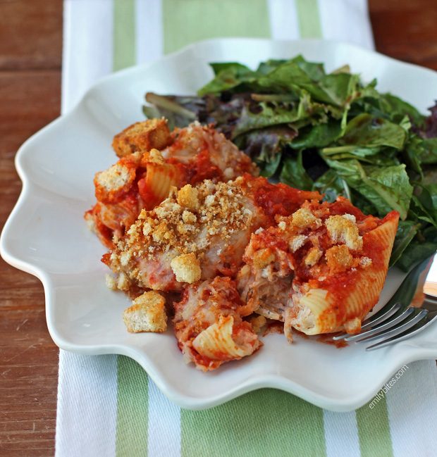 Chicken Parmesan Stuffed Shells