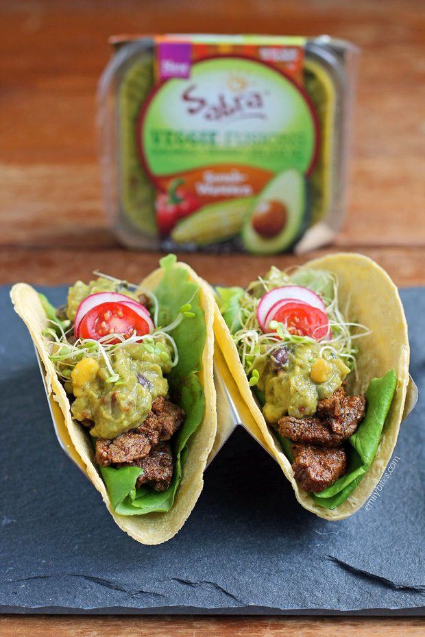 Spicy Steak Tacos with Southwestern Guacamole