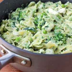Chicken Pesto Parmesan Pasta Skillet