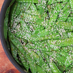 Lemon Sesame Snow Peas