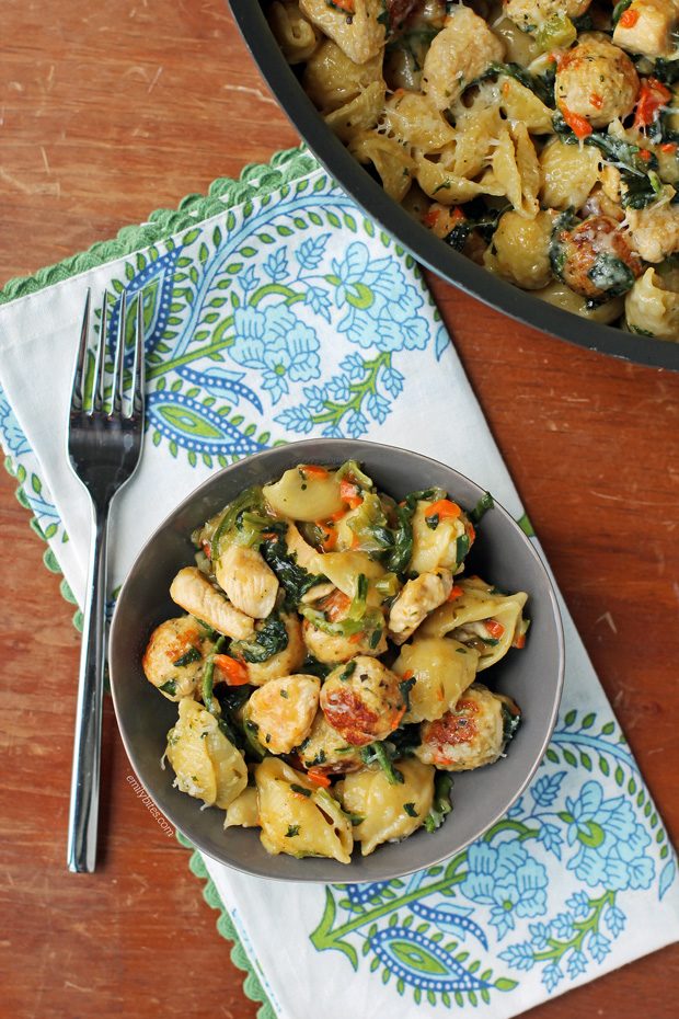 Italian Wedding Pasta Skillet