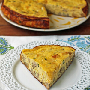 Sausage Apple Cheddar Frittata