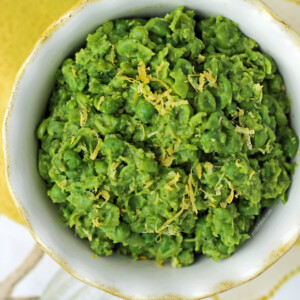 Lemon Pepper Mushy Peas