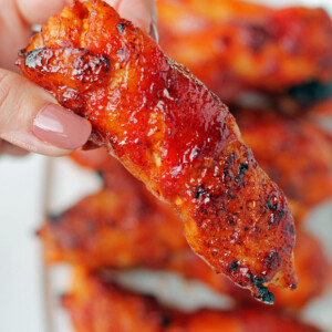 Barbecue Bacon Wrapped Chicken Tenders