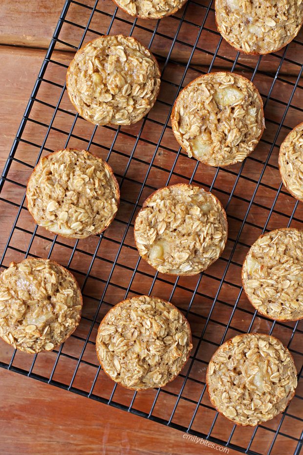 Peanut Butter Banana Baked Oatmeal Singles